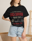 Circa Survivor Road Trip T-Shirt — Las Vegas 2026 "One Pick. No Refunds."