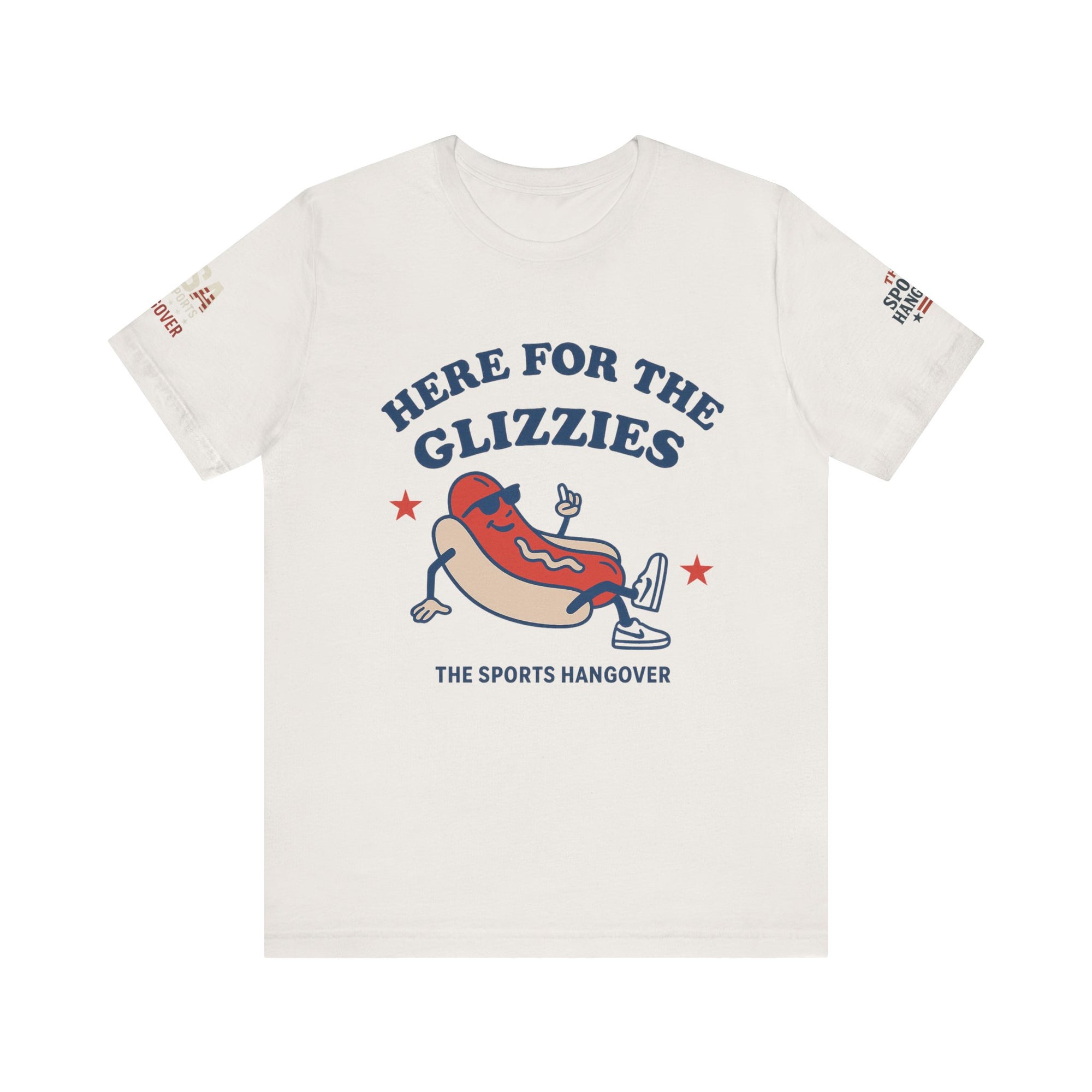 Here for the Glizzies Tee - Fun Sports Themed Unisex Jersey Short Sleeve Shirt