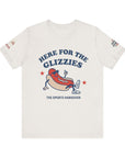 Here for the Glizzies Tee - Fun Sports Themed Unisex Jersey Short Sleeve Shirt