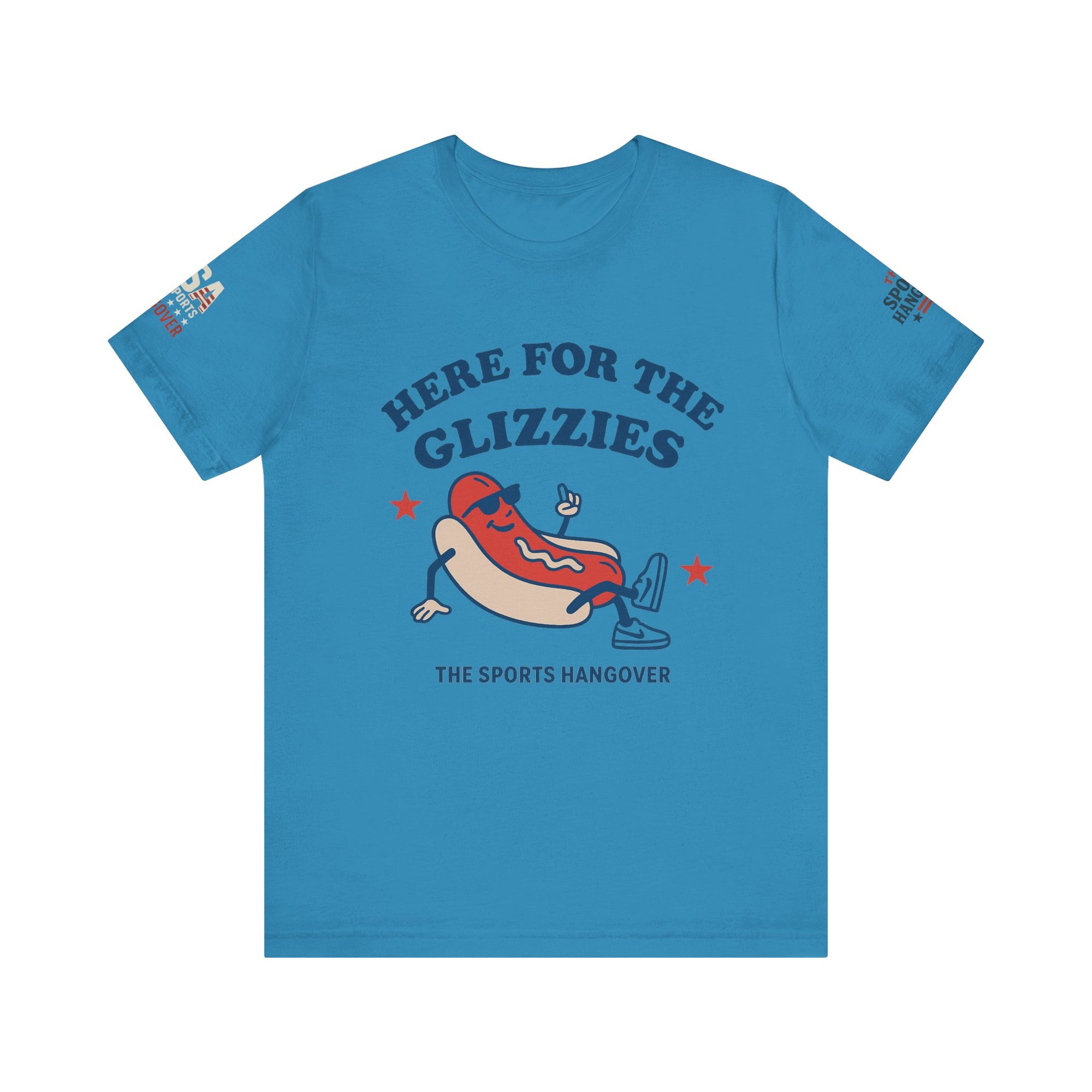 Here for the Glizzies Tee - Fun Sports Themed Unisex Jersey Short Sleeve Shirt