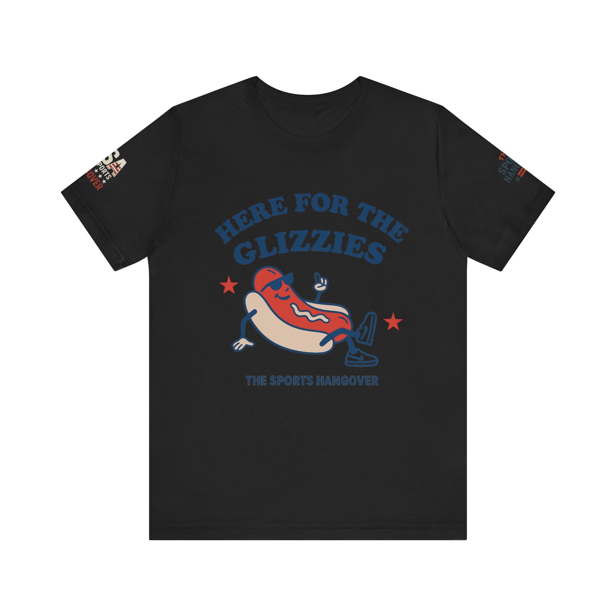 Here for the Glizzies Tee - Fun Sports Themed Unisex Jersey Short Sleeve Shirt