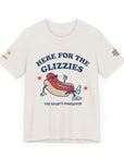 Here for the Glizzies Tee - Fun Sports Themed Unisex Jersey Short Sleeve Shirt