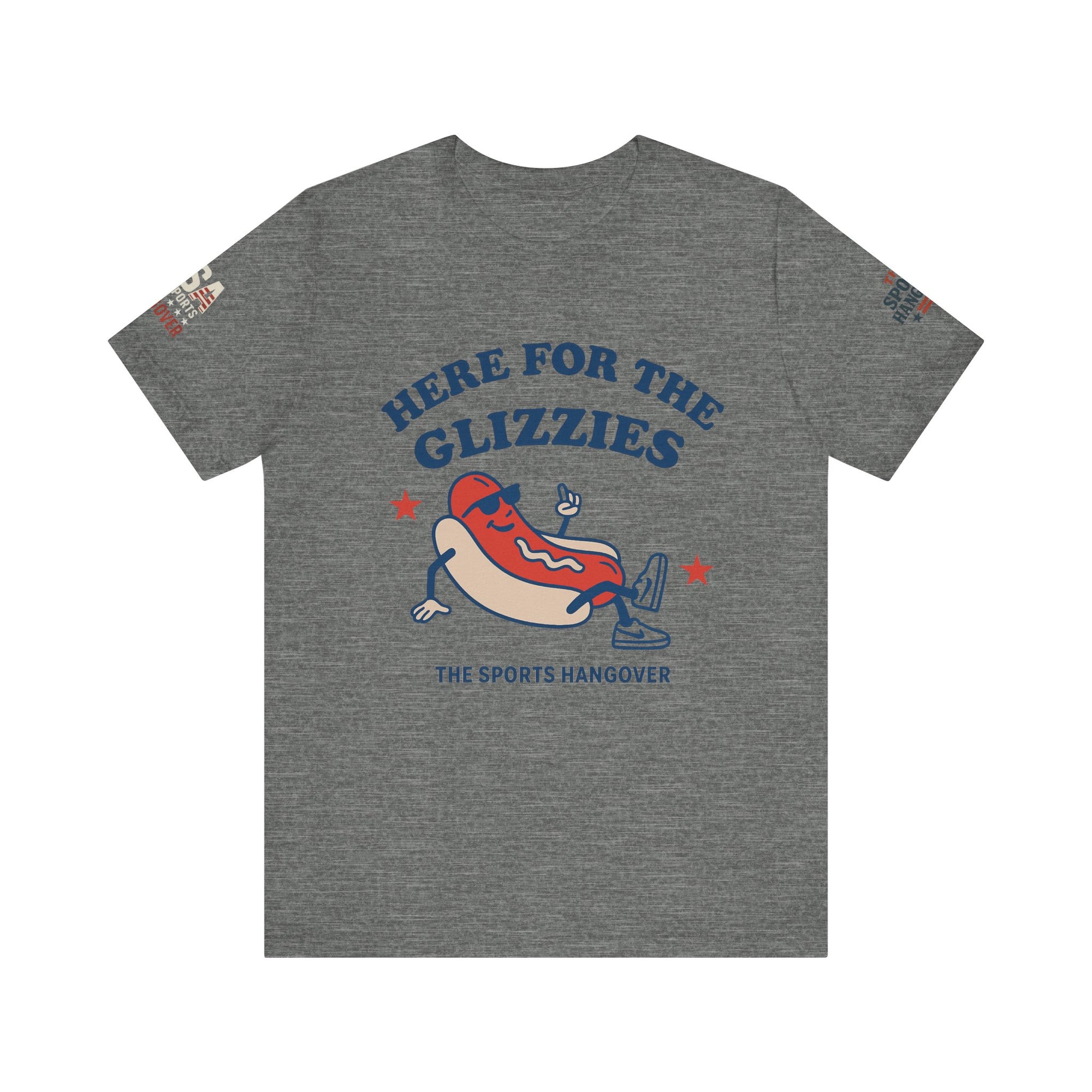 Here for the Glizzies Tee - Fun Sports Themed Unisex Jersey Short Sleeve Shirt