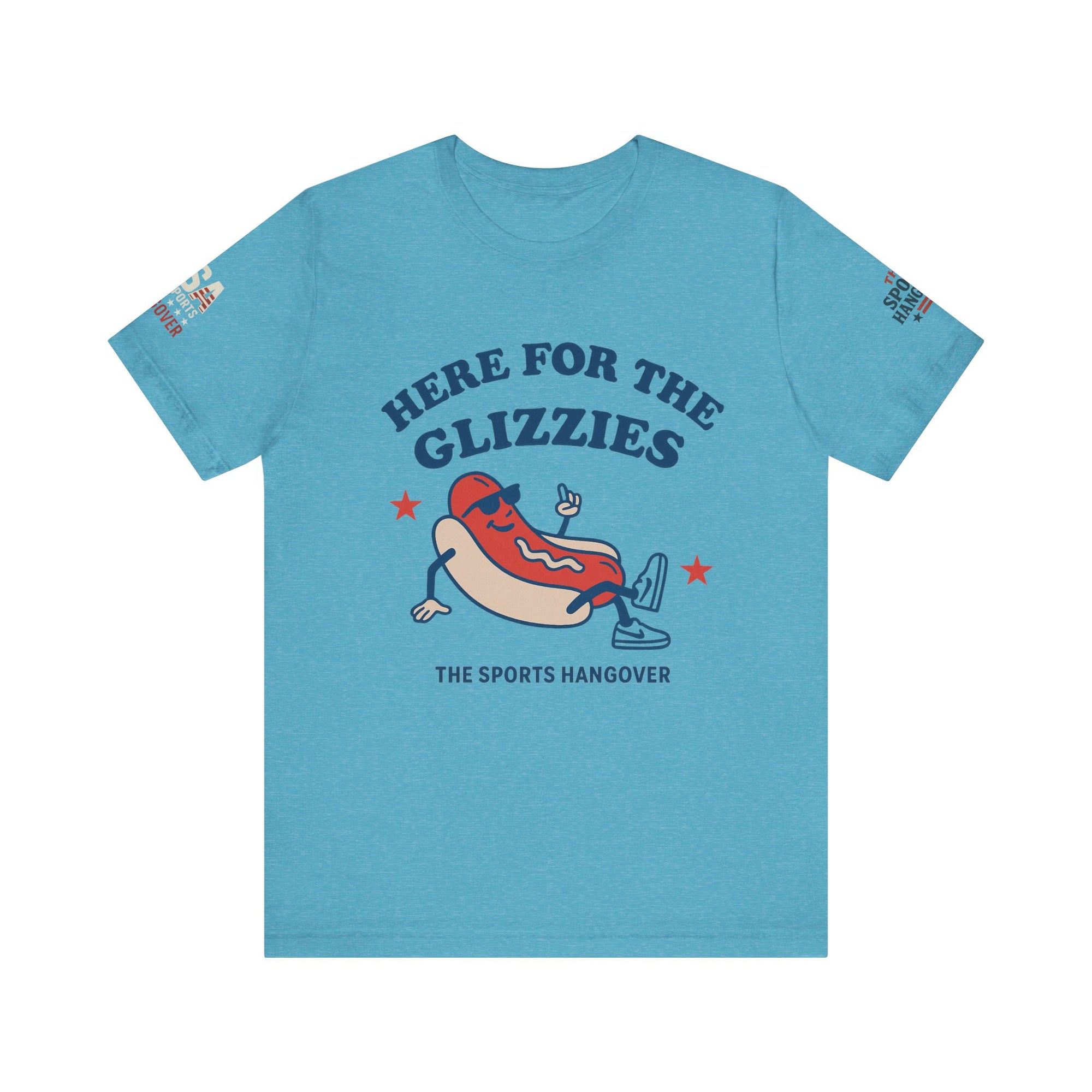 Here for the Glizzies Tee - Fun Sports Themed Unisex Jersey Short Sleeve Shirt