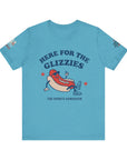 Here for the Glizzies Tee - Fun Sports Themed Unisex Jersey Short Sleeve Shirt