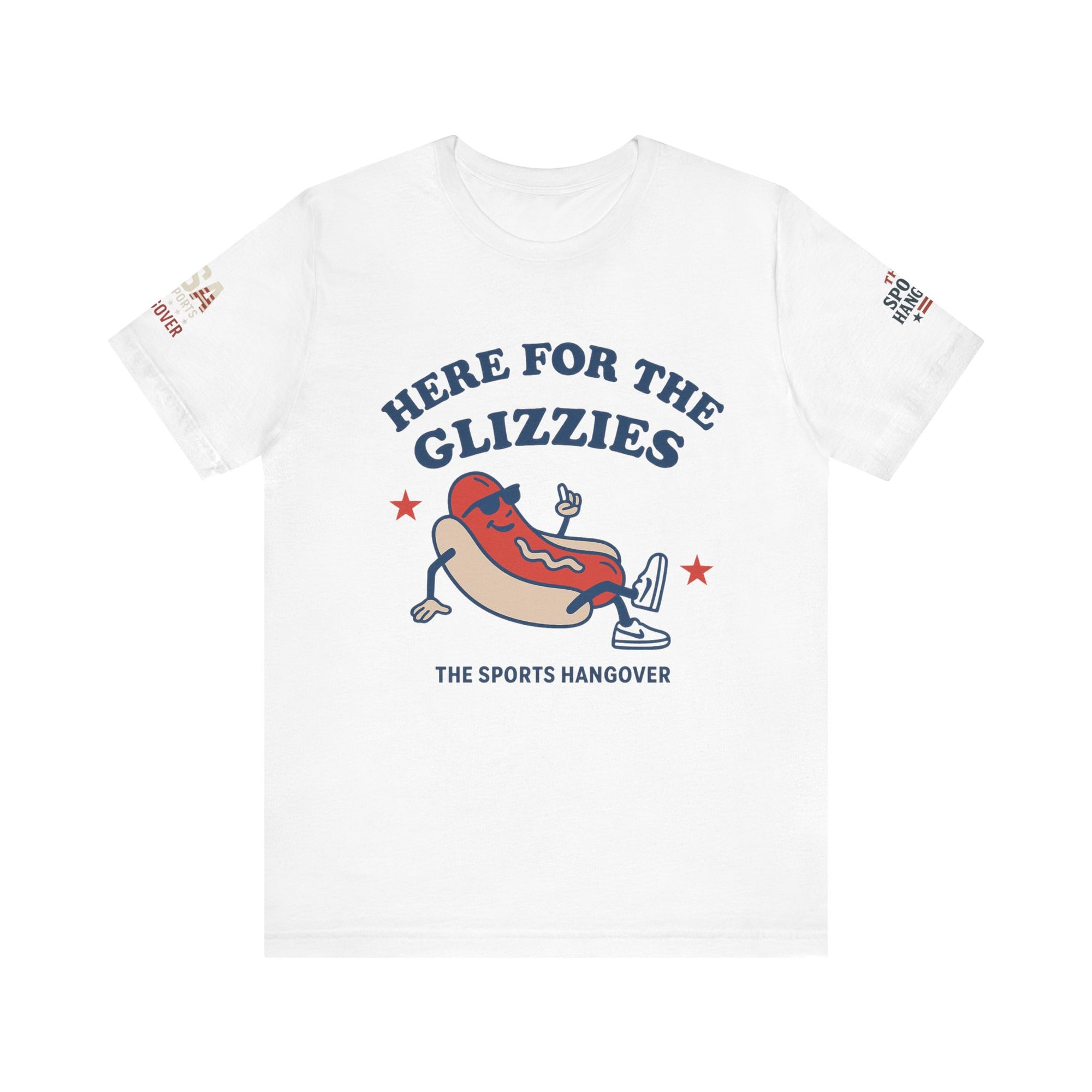 Here for the Glizzies Tee - Fun Sports Themed Unisex Jersey Short Sleeve Shirt
