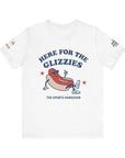 Here for the Glizzies Tee - Fun Sports Themed Unisex Jersey Short Sleeve Shirt