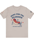 Here for the Glizzies Tee - Fun Sports Themed Unisex Jersey Short Sleeve Shirt
