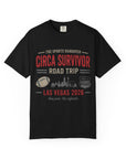 Circa Survivor Road Trip T-Shirt — Las Vegas 2026 "One Pick. No Refunds."