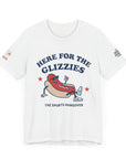 Here for the Glizzies Tee - Fun Sports Themed Unisex Jersey Short Sleeve Shirt
