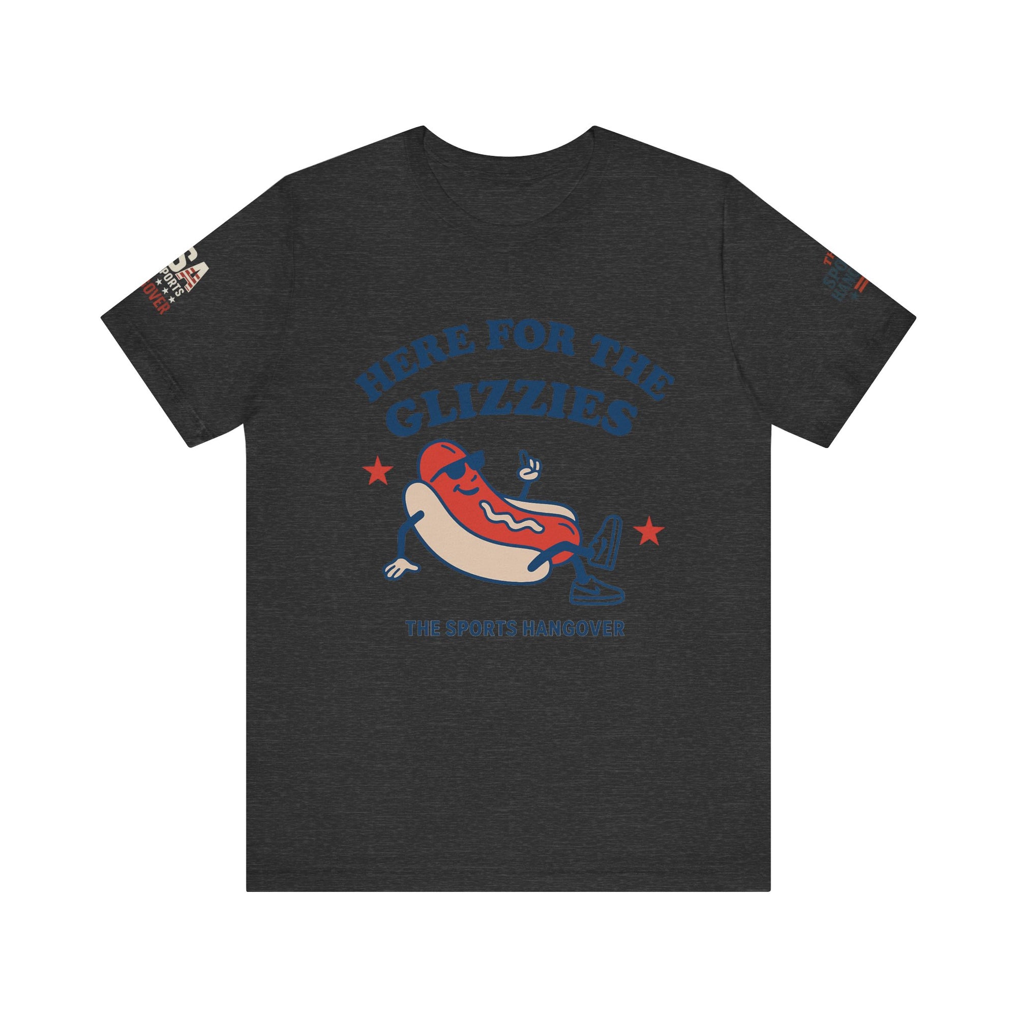 Here for the Glizzies Tee - Fun Sports Themed Unisex Jersey Short Sleeve Shirt