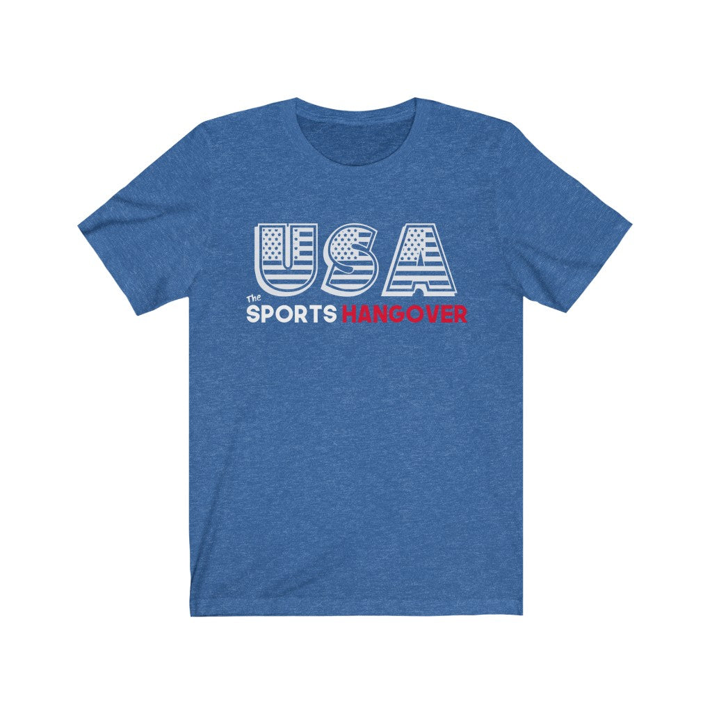 USA! USA! USA! 4th of July Graphic Tee - Unisex Jersey Short Sleeve Tee