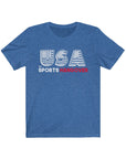 USA! USA! USA! 4th of July Graphic Tee - Unisex Jersey Short Sleeve Tee