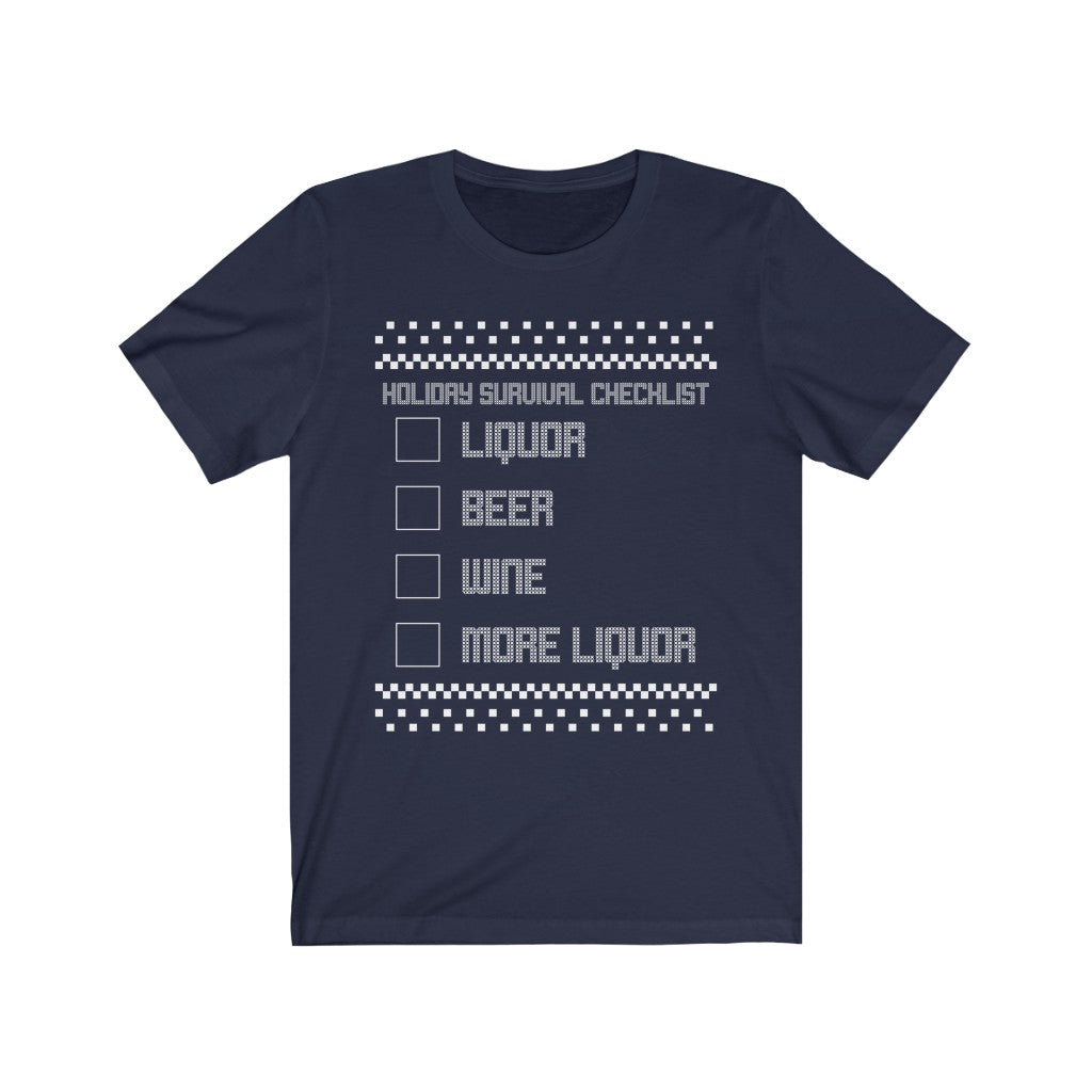 Holiday Checklist Short Sleeve Tee