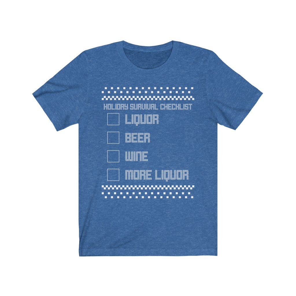 Holiday Checklist Short Sleeve Tee