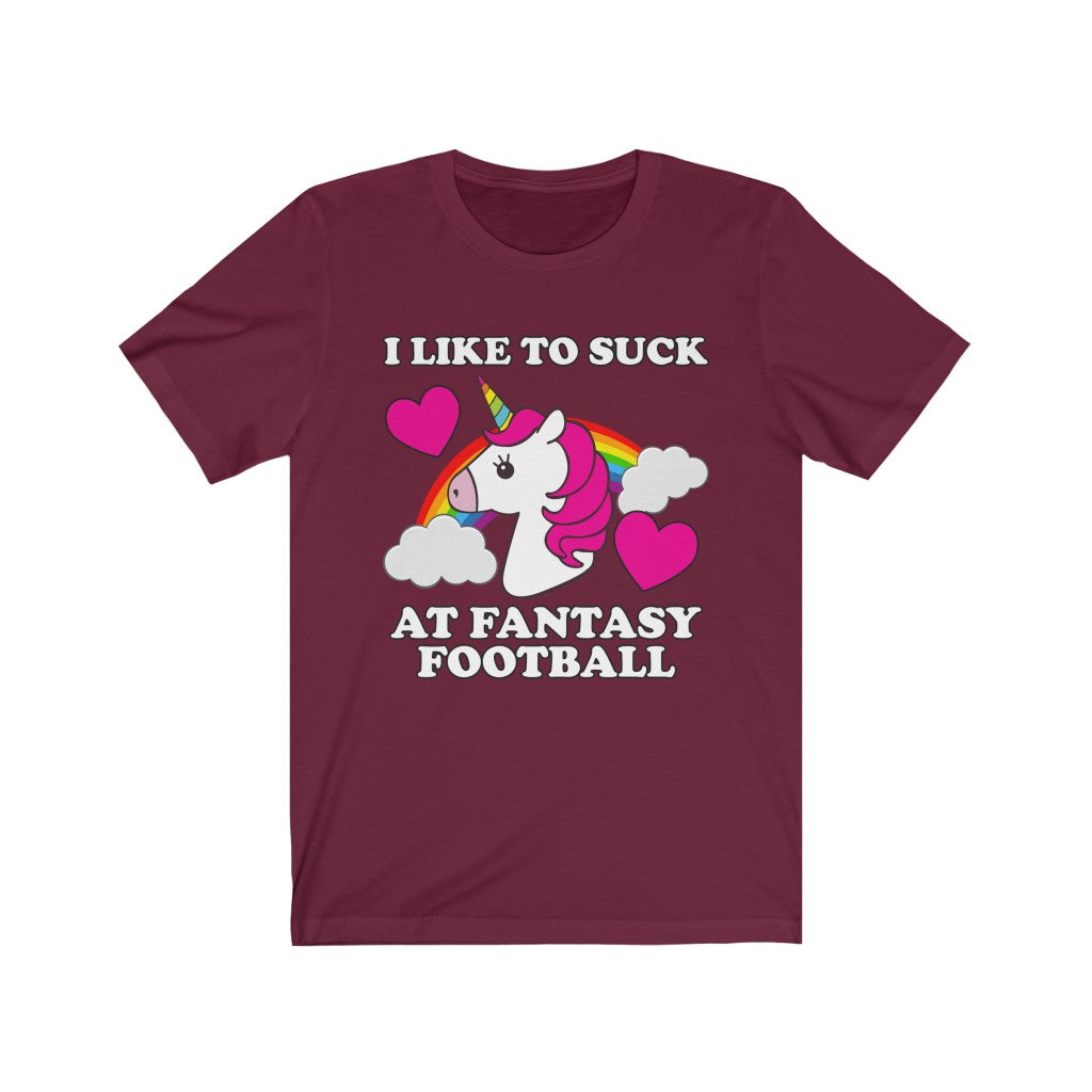 I Suck At Fantasy Football Short Sleeve Tee