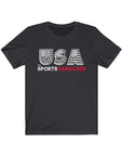 USA! USA! USA! 4th of July Graphic Tee - Unisex Jersey Short Sleeve Tee