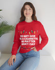 Ugly Christmas Cigs Crewneck Sweatshirt