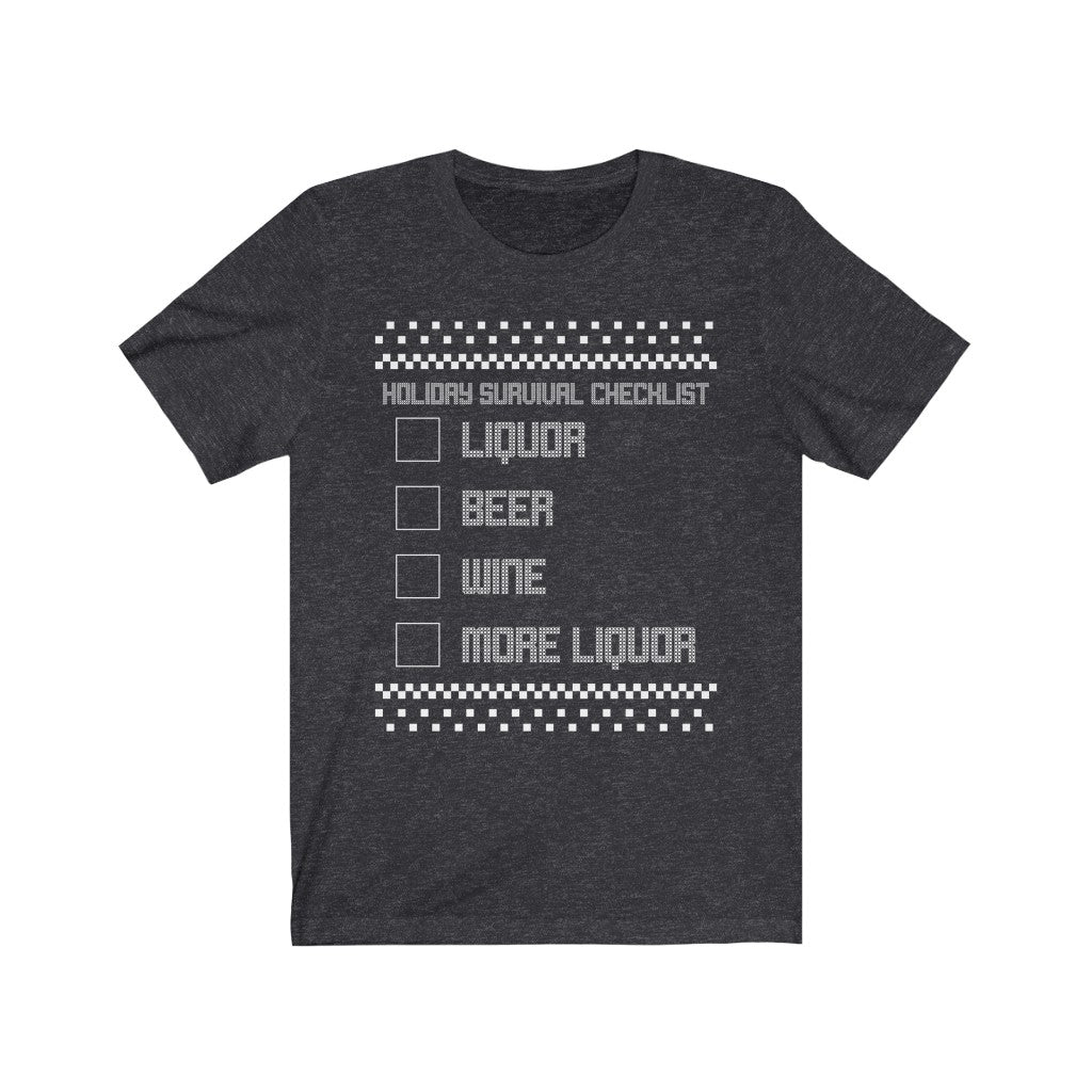 Holiday Checklist Short Sleeve Tee