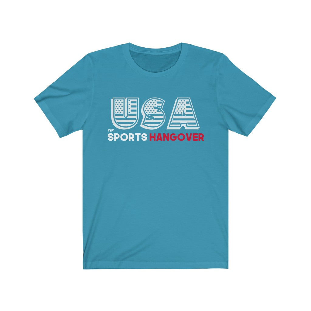 USA! USA! USA! 4th of July Graphic Tee - Unisex Jersey Short Sleeve Tee