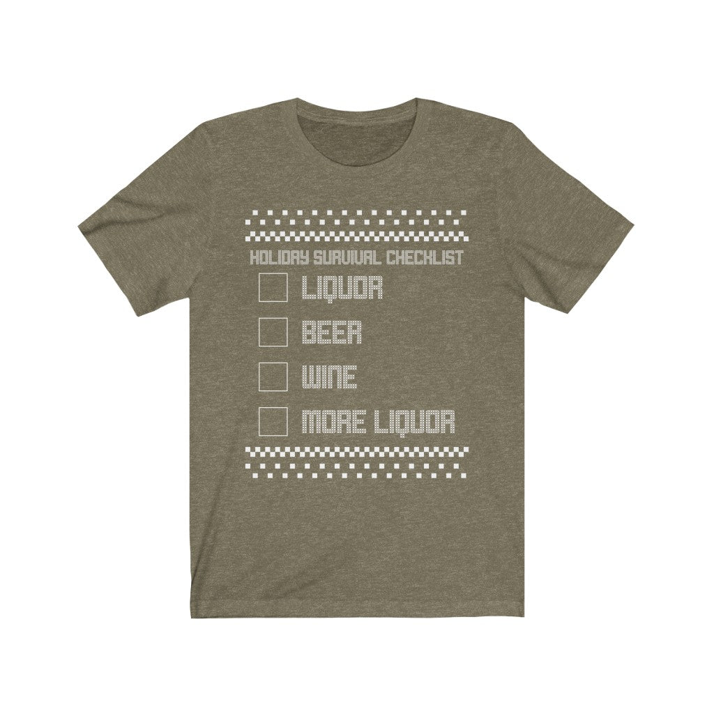 Holiday Checklist Short Sleeve Tee