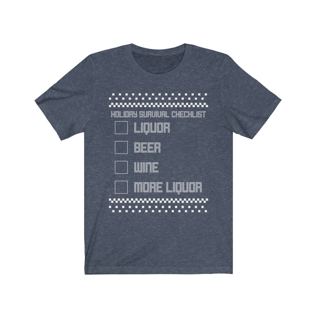 Holiday Checklist Short Sleeve Tee
