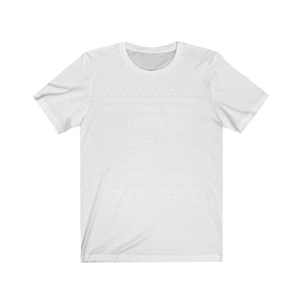 Holiday Checklist Short Sleeve Tee