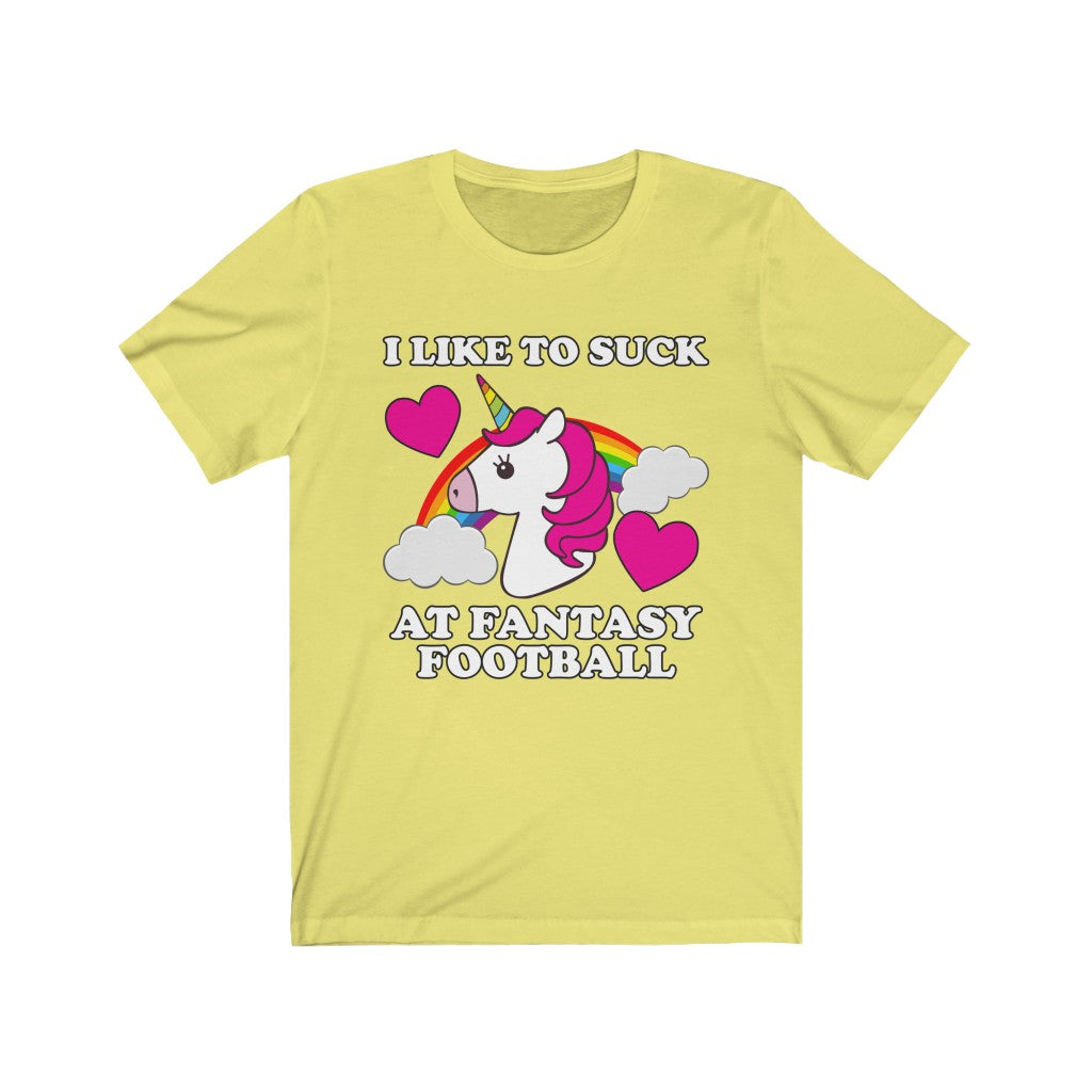 I Suck At Fantasy Football Short Sleeve Tee