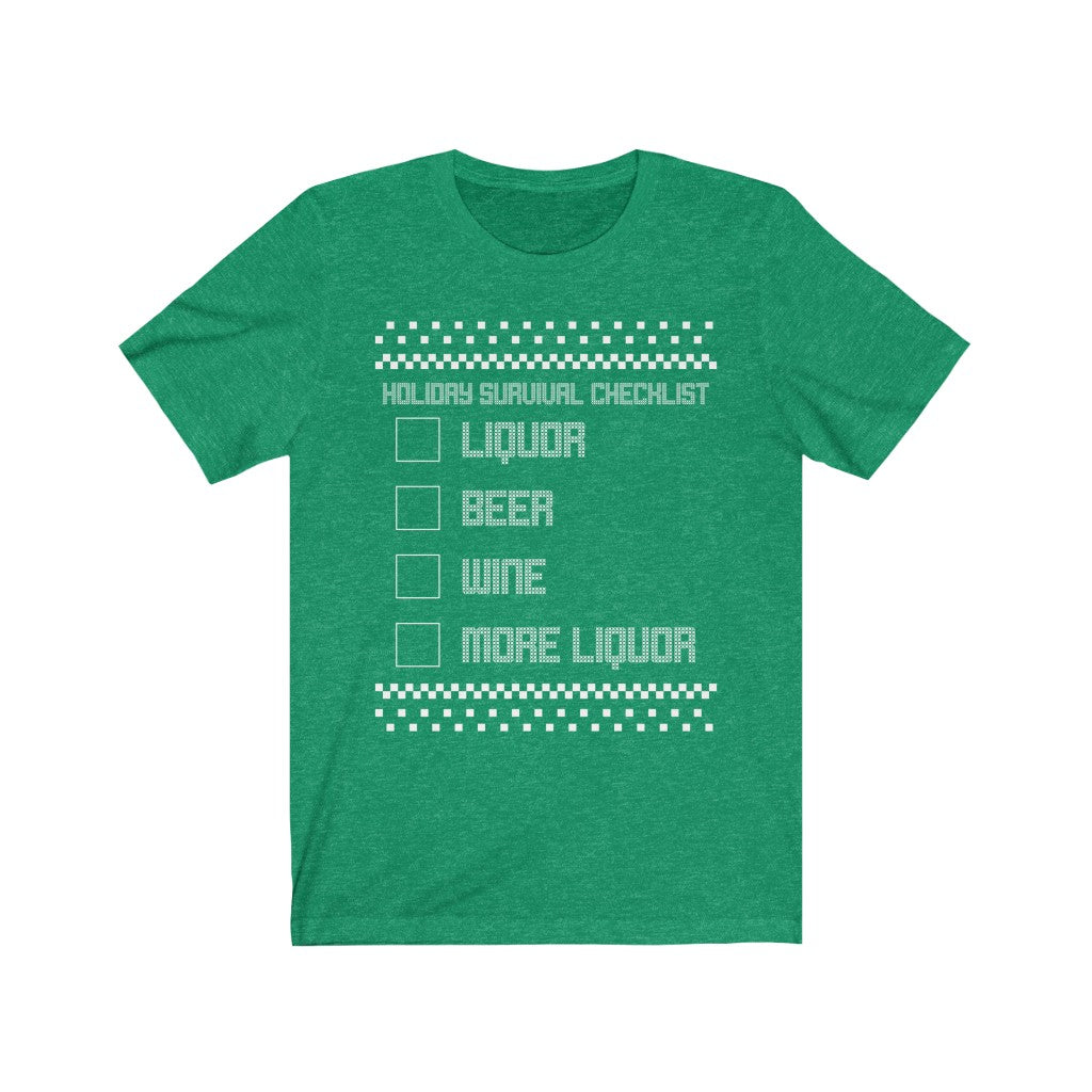 Holiday Checklist Short Sleeve Tee