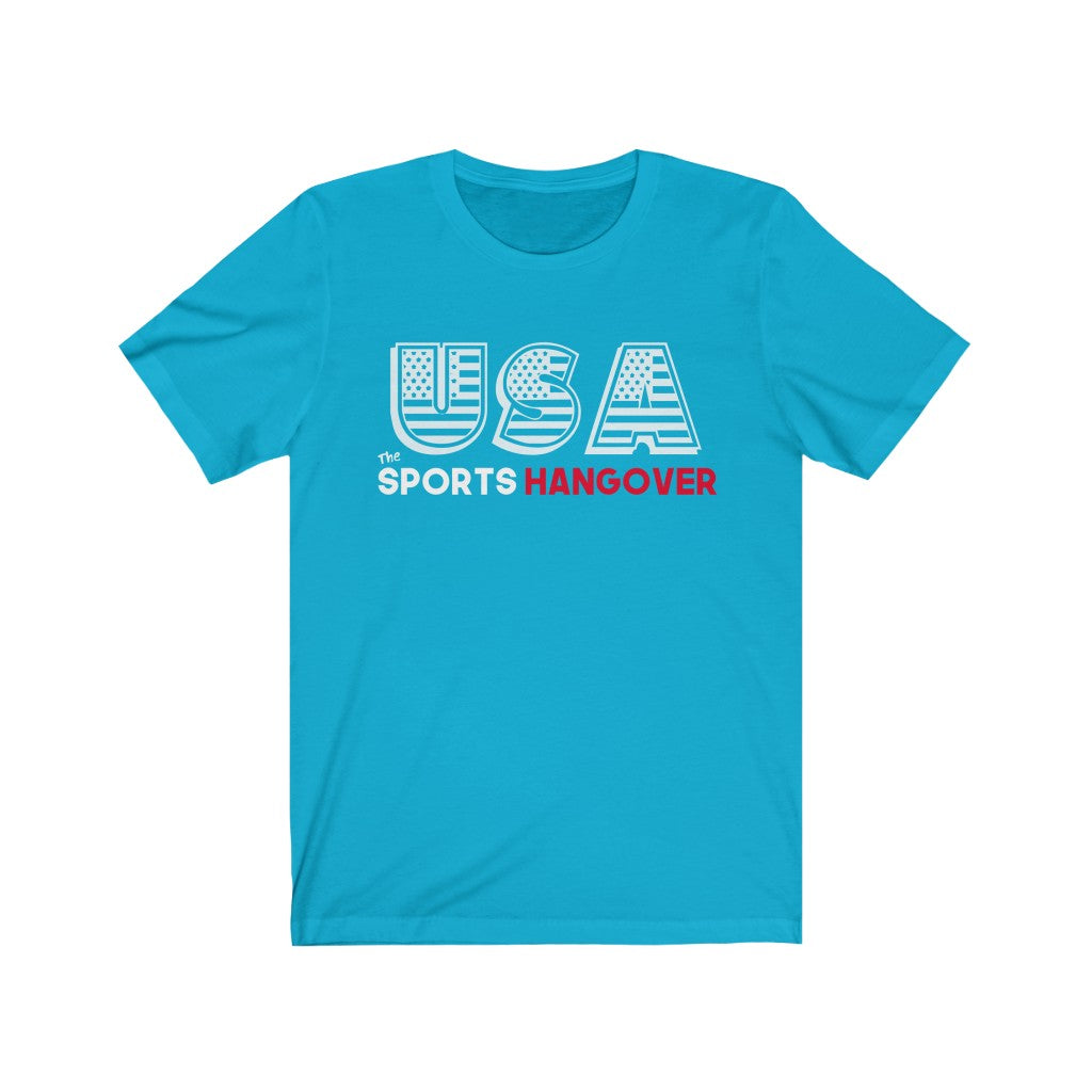 USA! USA! USA! 4th of July Graphic Tee - Unisex Jersey Short Sleeve Tee