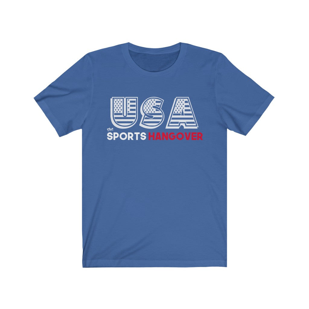 USA! USA! USA! 4th of July Graphic Tee - Unisex Jersey Short Sleeve Tee
