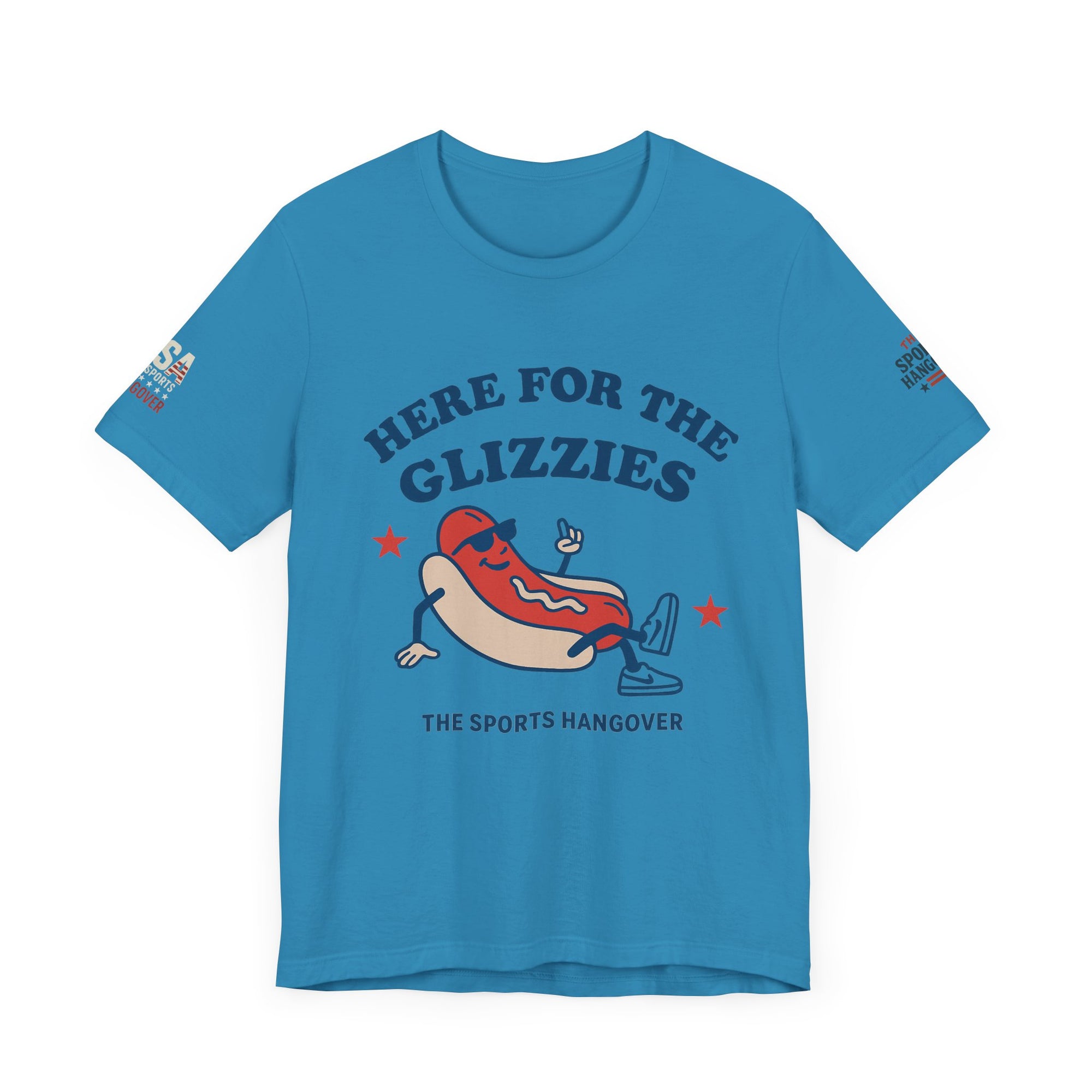 Here for the Glizzies Tee - Fun Sports Themed Unisex Jersey Short Sleeve Shirt