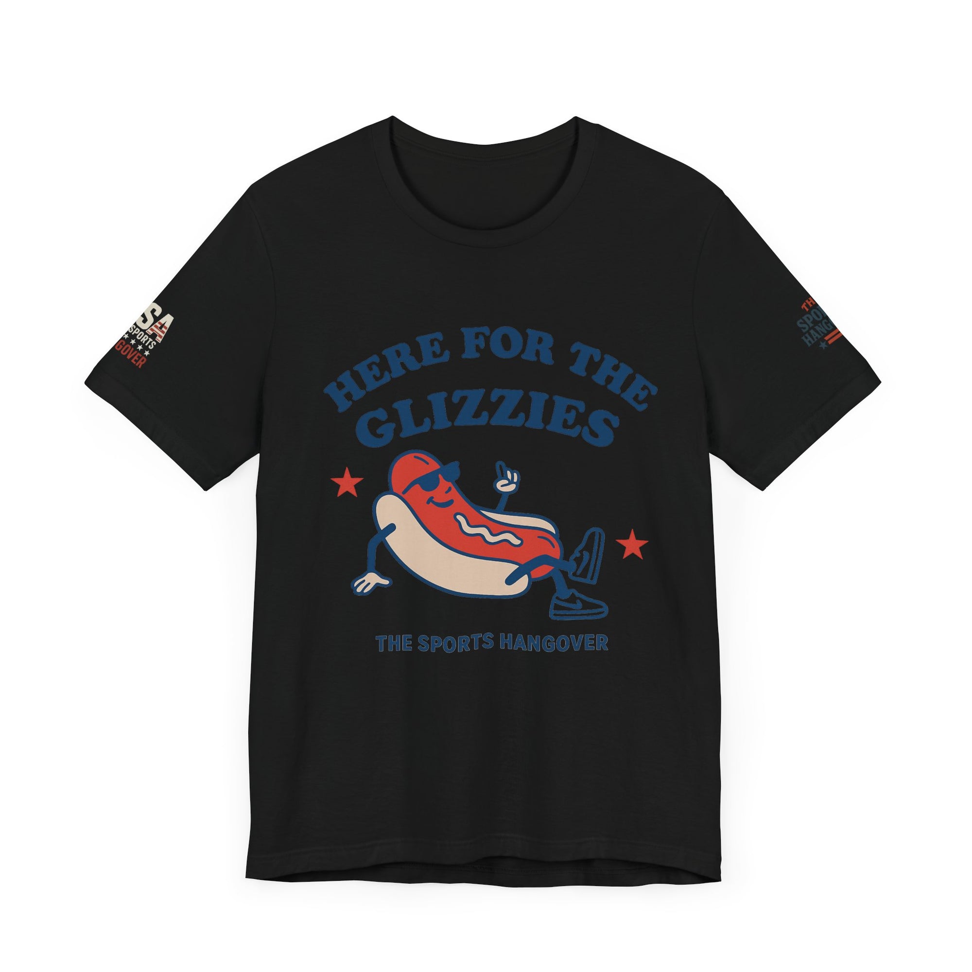 Here for the Glizzies Tee - Fun Sports Themed Unisex Jersey Short Sleeve Shirt