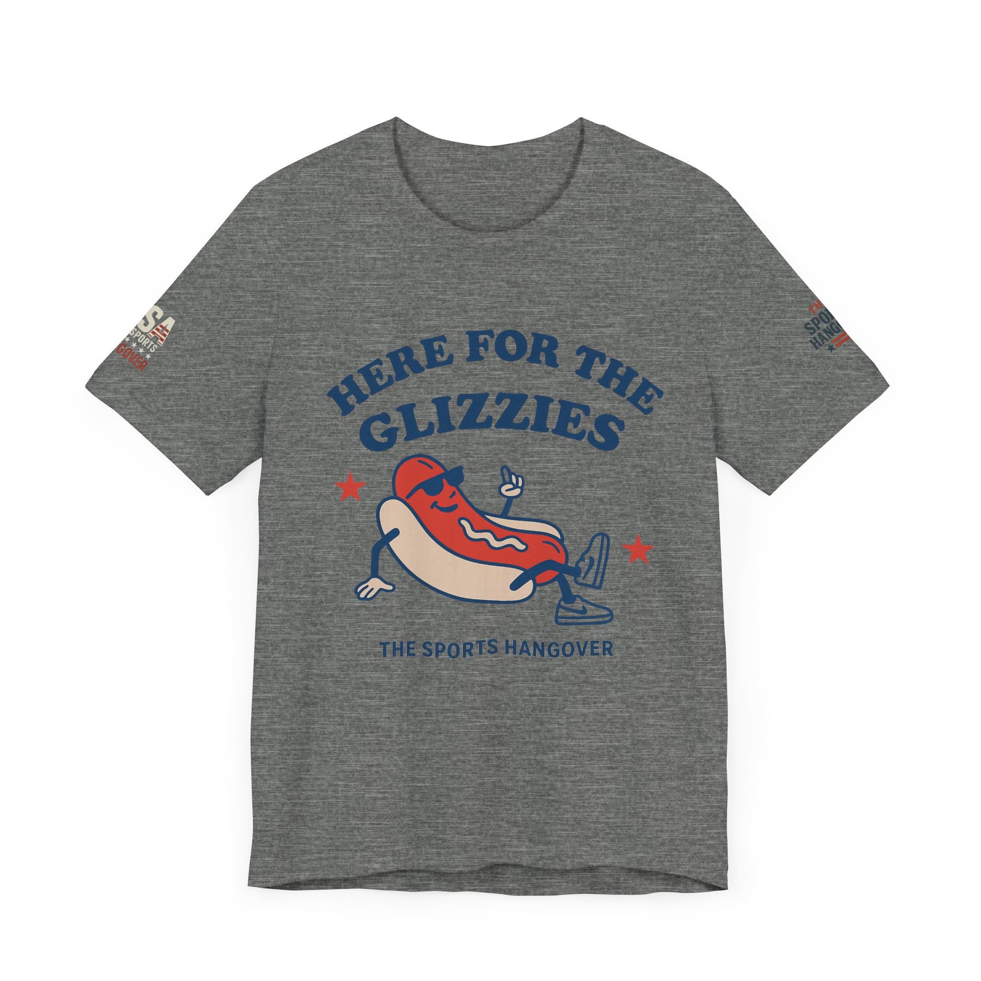 Here for the Glizzies Tee - Fun Sports Themed Unisex Jersey Short Sleeve Shirt