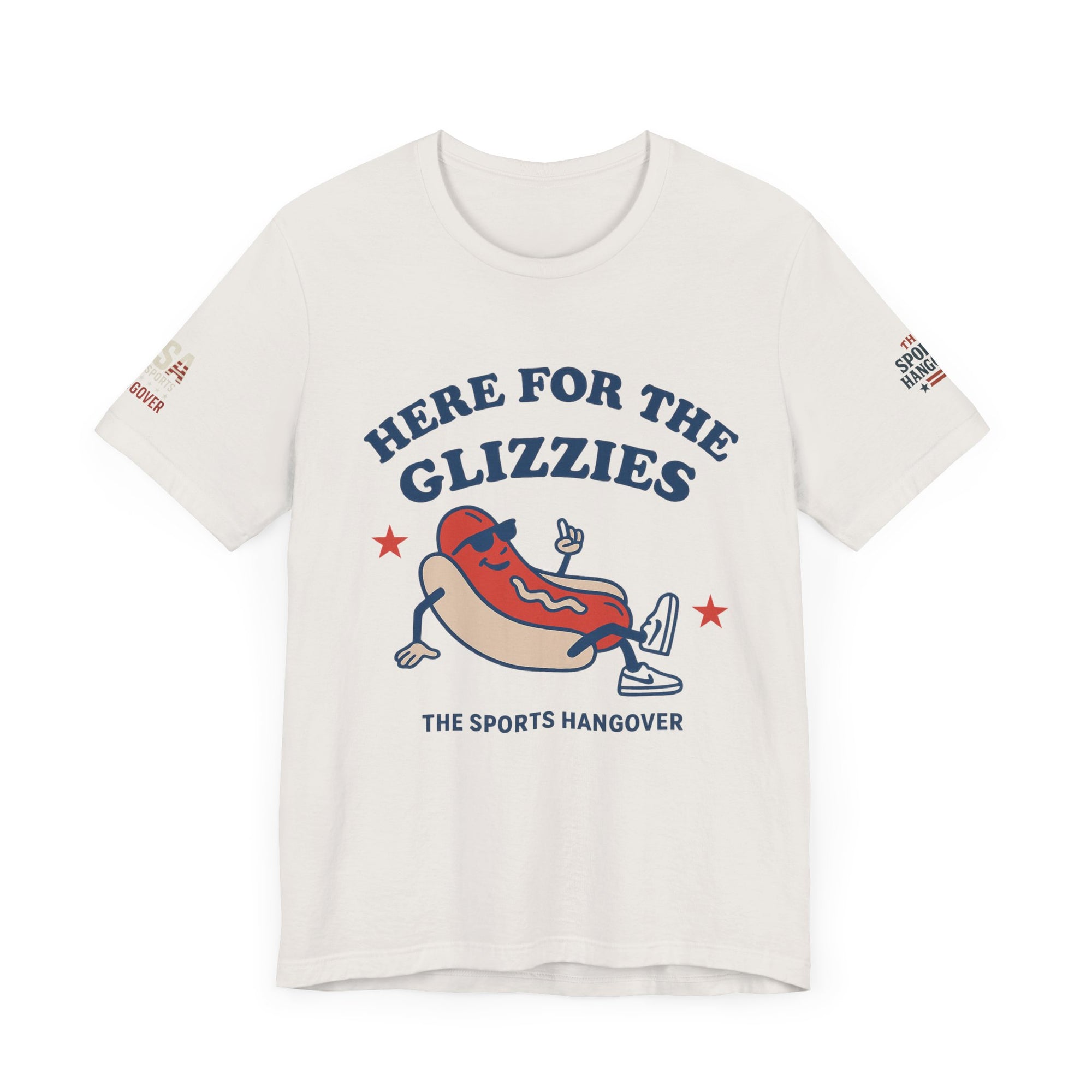 Here for the Glizzies Tee - Fun Sports Themed Unisex Jersey Short Sleeve Shirt