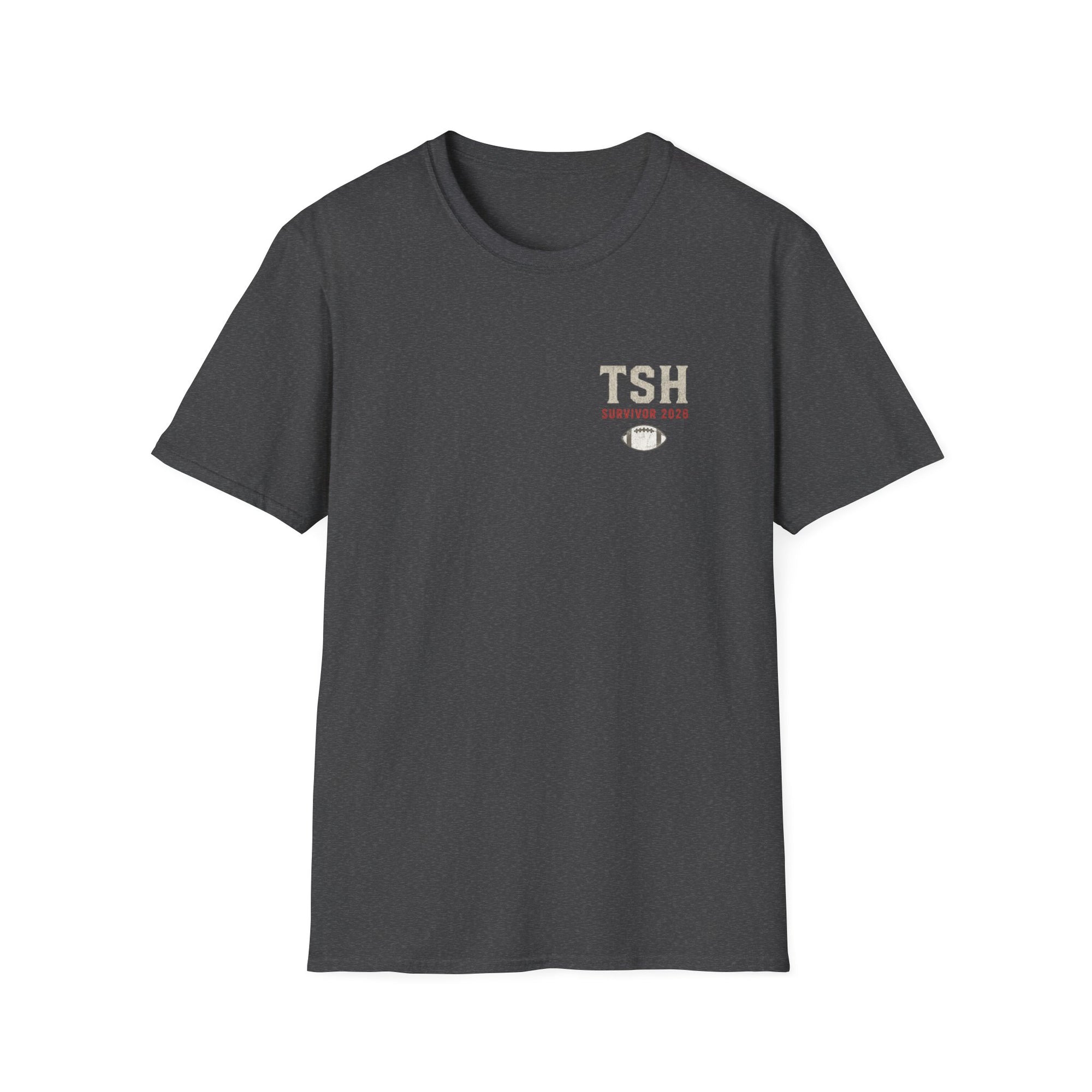 TSH Survivor 2025 Football T-Shirt — Small Chest Logo