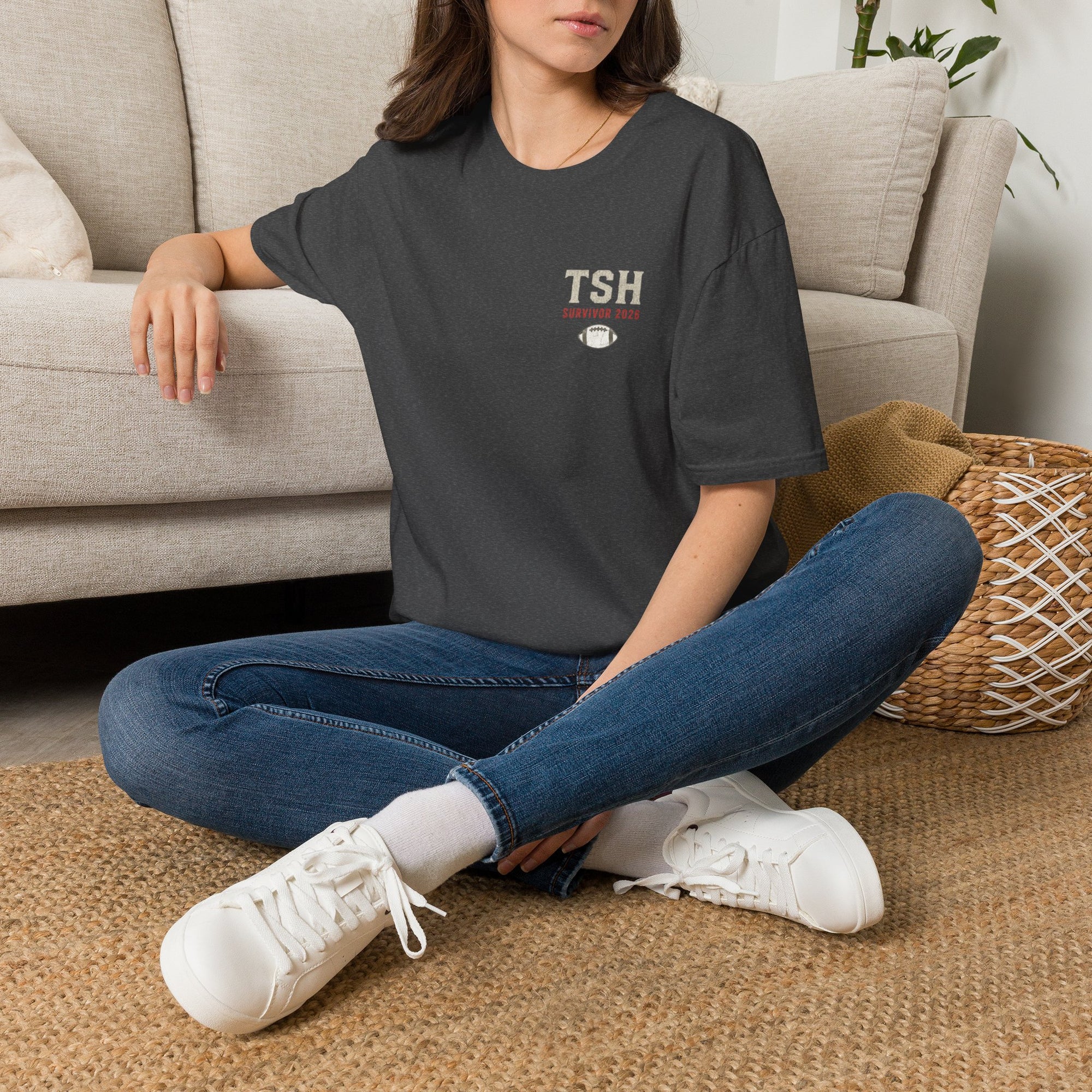 TSH Survivor 2025 Football T-Shirt — Small Chest Logo