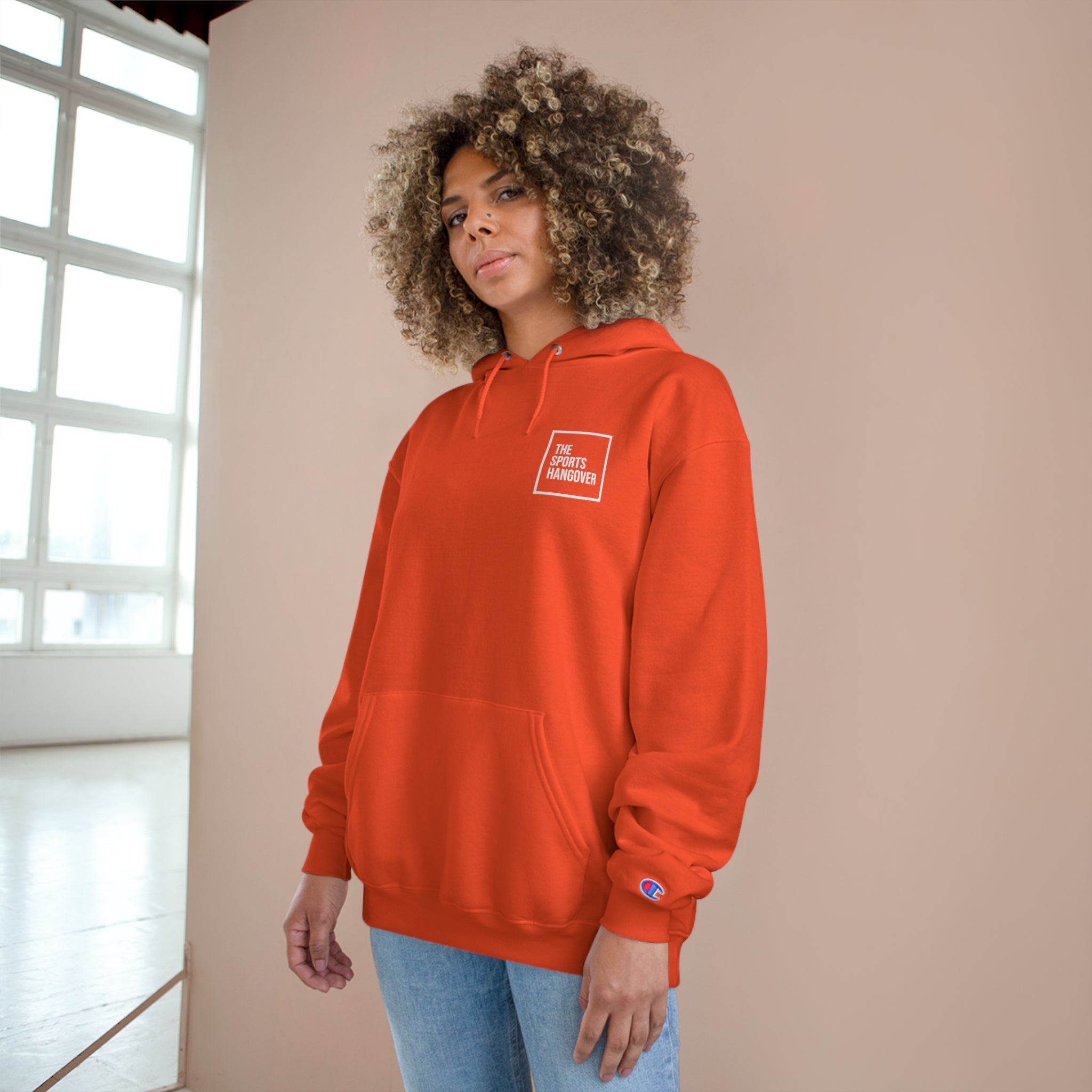 Champion hoodie orange best sale