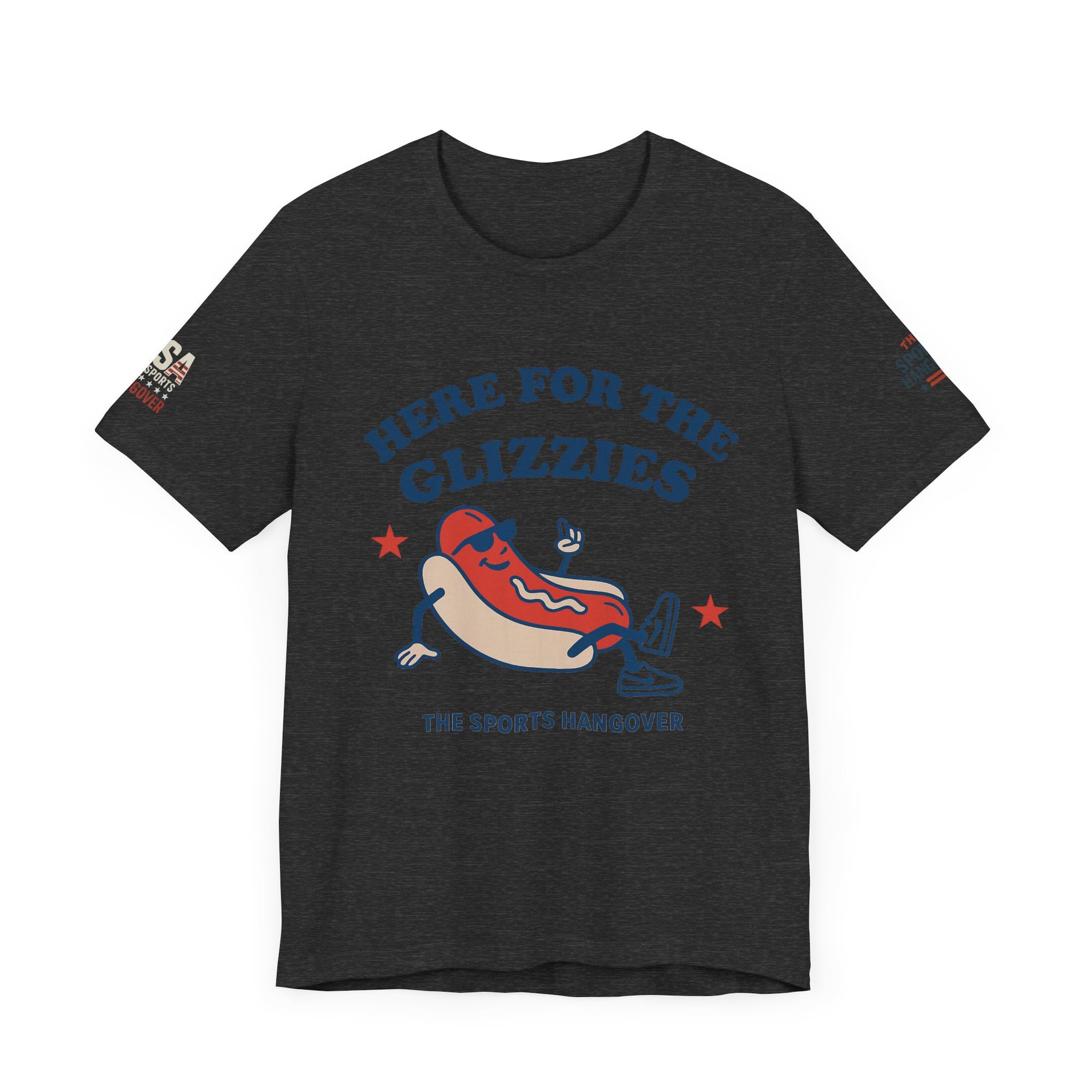 Here for the Glizzies Tee - Fun Sports Themed Unisex Jersey Short Sleeve Shirt