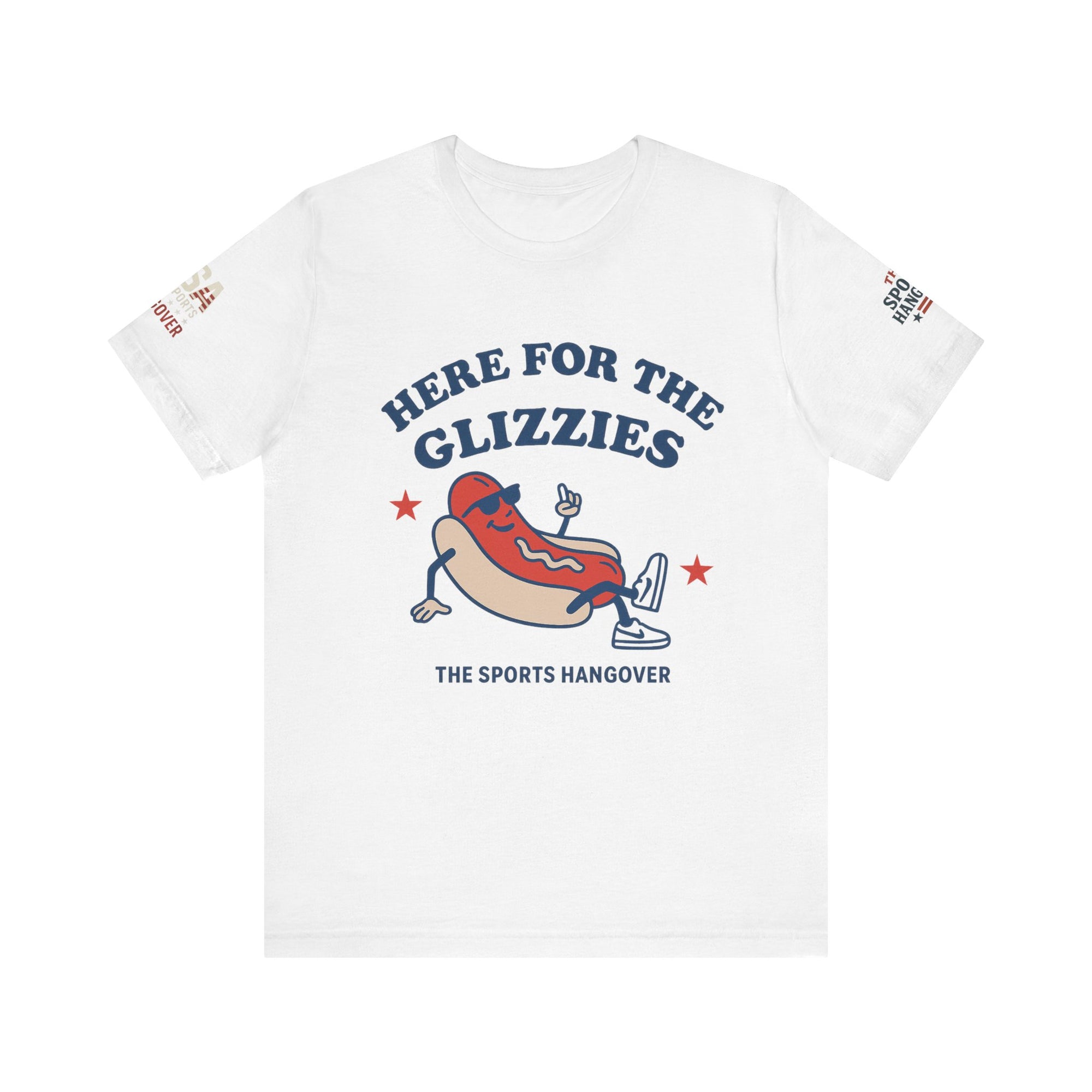Here for the Glizzies Tee - Fun Sports Themed Unisex Jersey Short Sleeve Shirt