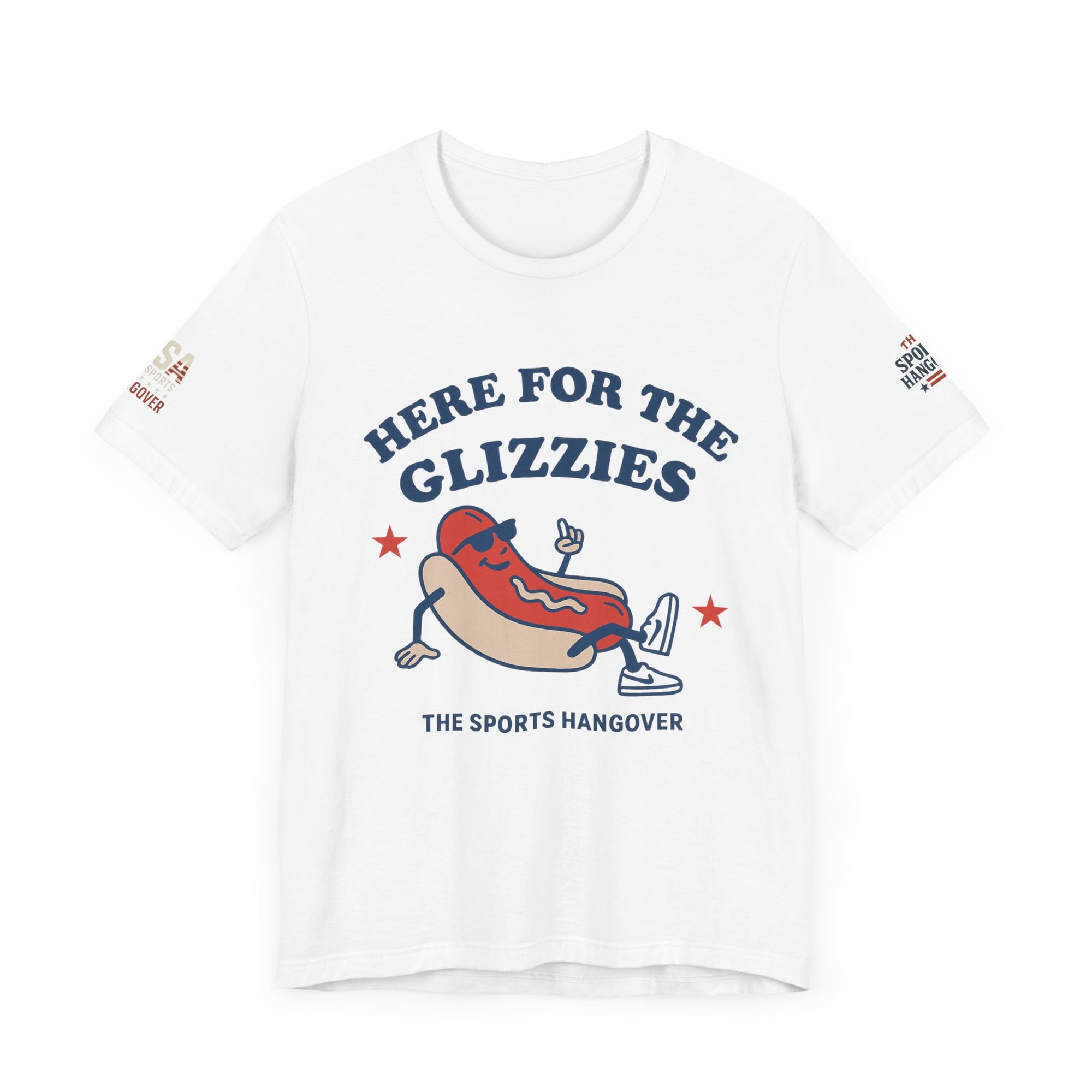 Here for the Glizzies Tee - Fun Sports Themed Unisex Jersey Short Sleeve Shirt