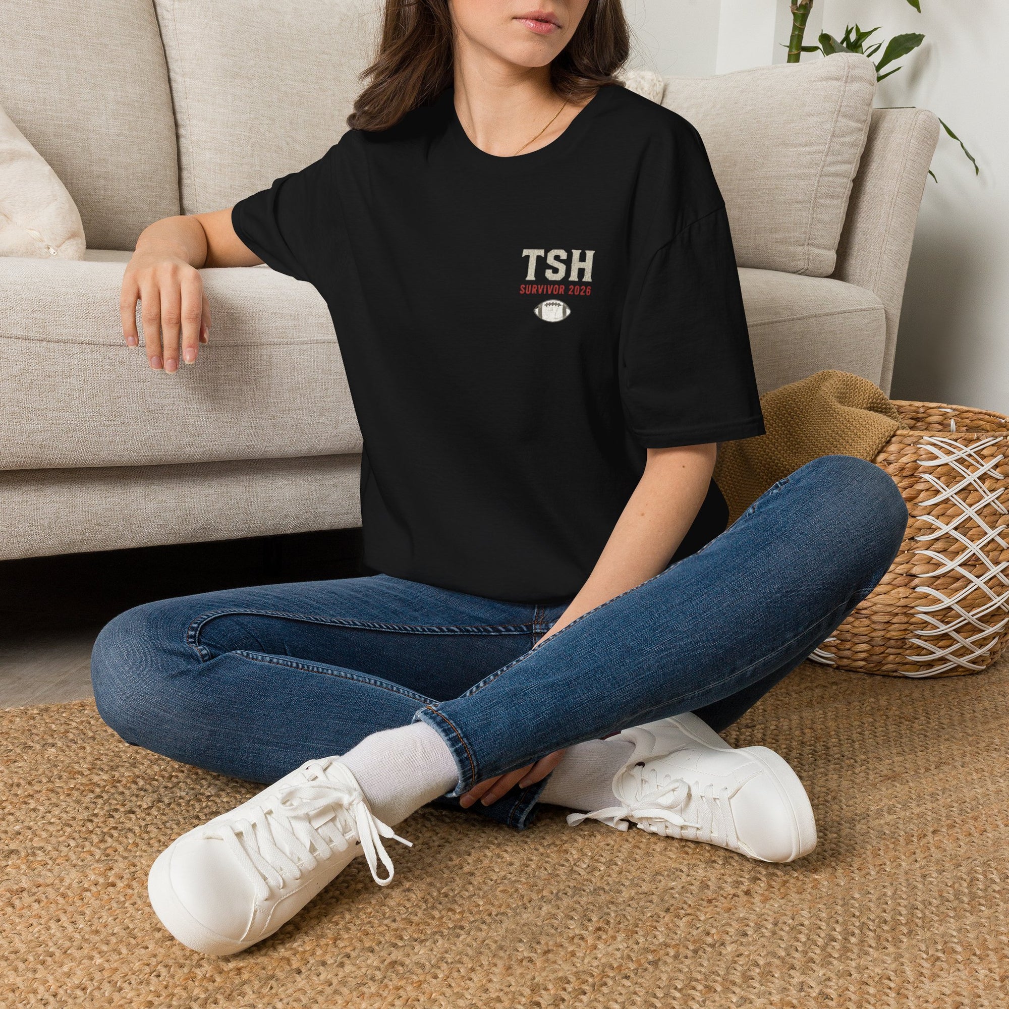 TSH Survivor 2025 Football T-Shirt — Small Chest Logo