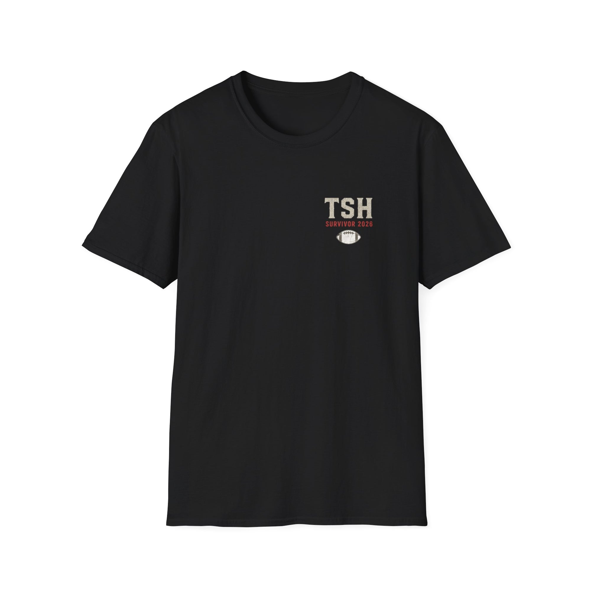 TSH Survivor 2025 Football T-Shirt — Small Chest Logo