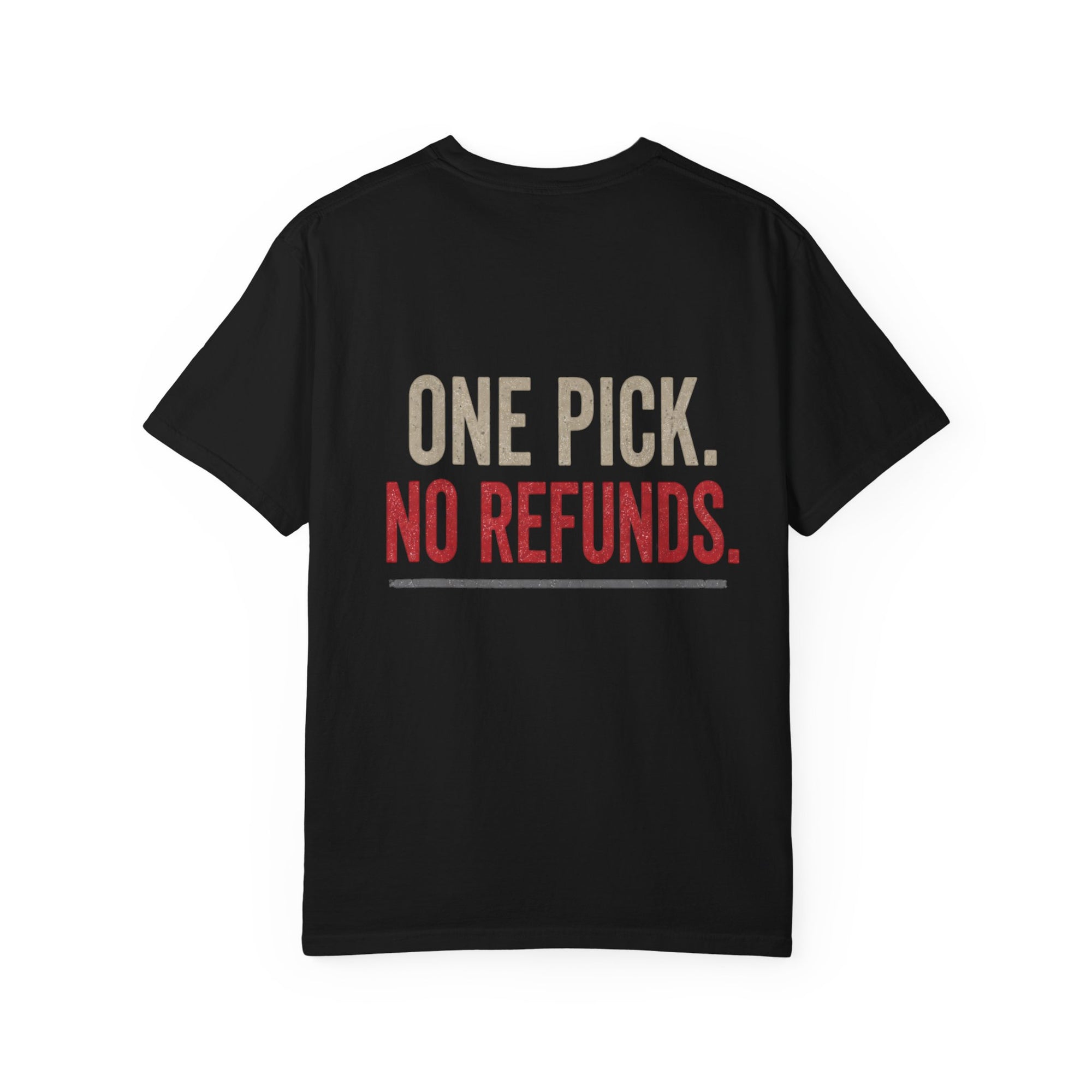 Circa Survivor Road Trip T-Shirt — Las Vegas 2026 "One Pick. No Refunds."