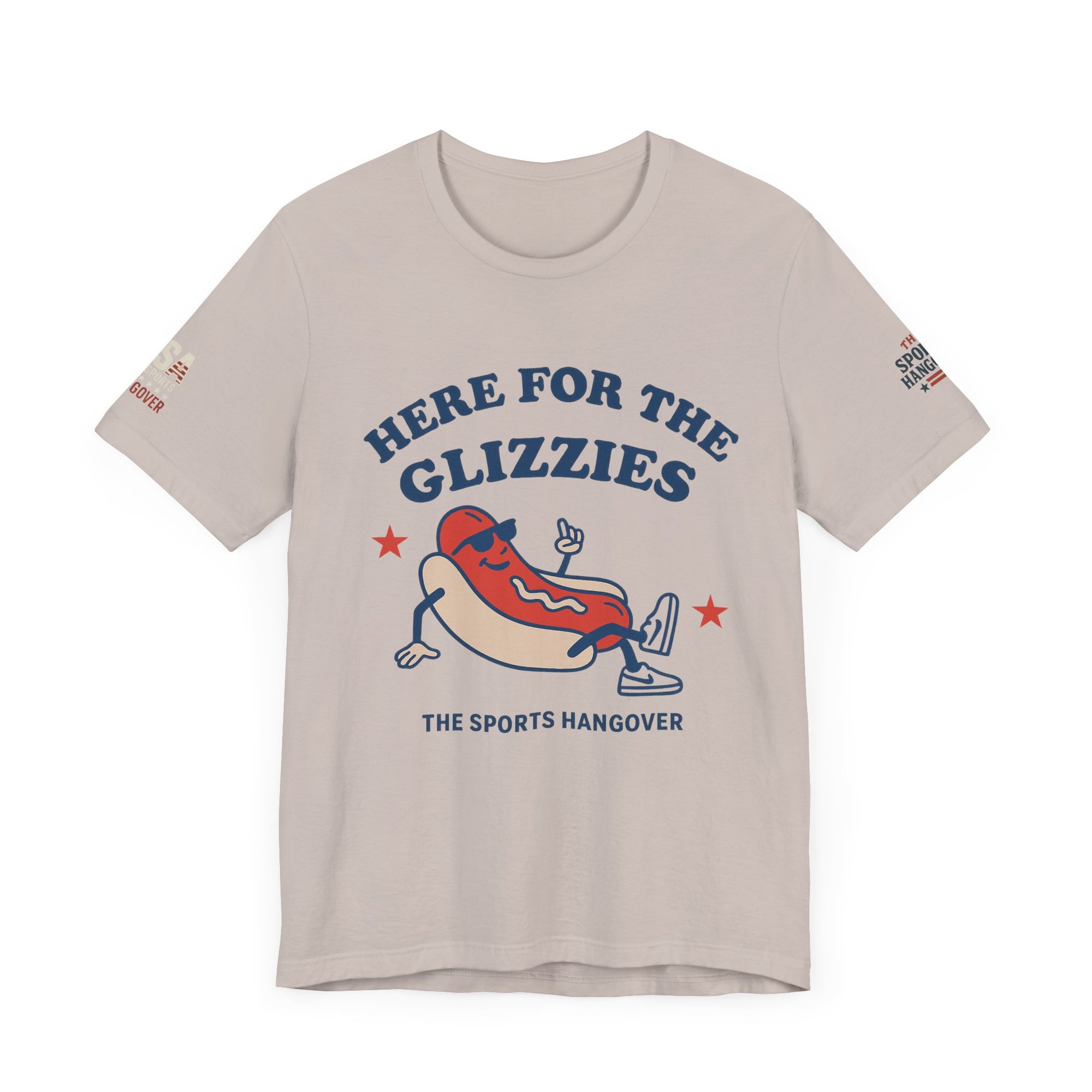 Here for the Glizzies Tee - Fun Sports Themed Unisex Jersey Short Sleeve Shirt