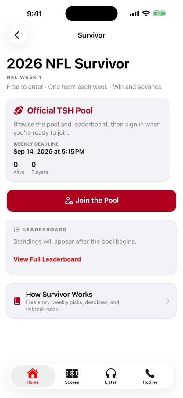 Sports Hangover app screen 3